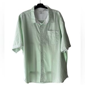 Paper Denim & Cloth Mint Green Casual Button Down Short Sleeve Casual 4X EUC